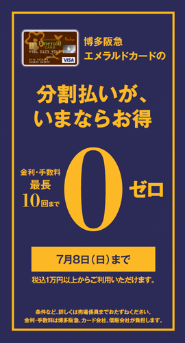 分割払い無金利キャンペーン