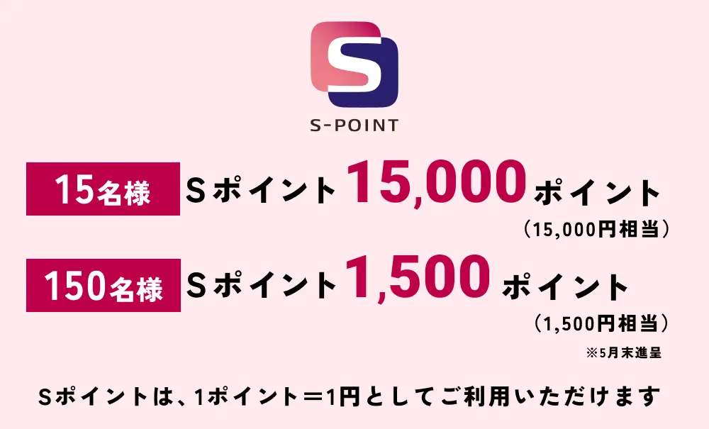 Ｓポイントが当たる！