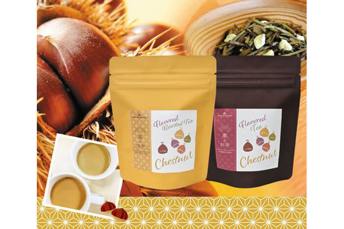 「三國屋善五郎　栗の焙茶・栗の紅茶」（各3g×7P入り）各972円